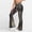 Dark Gray, variant on HAOTAGS Women Yoga Pants,Butt - Lifting Printed High Elastic Waist Flared Pants Pink M