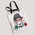 thumbnail image 2 of ABPHQTO Dog Cocker Spaniel Elegant Gray Hat Glasses Red Rose Canvas Bag Reusable Tote Grocery Shopping Bags Tote Bag 14x16 inch, 2 of 2