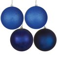 thumbnail image 1 of Vickerman N591531BX 6 in. Midnight Blue Ball Ornament  4 per Box, 1 of 3