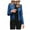 Blue, variant on Women Coats and Jackets Clearance Women Ladies Lapel Motor Jacket Coat Zip Biker Short Punk Cropped Tops