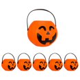 thumbnail image 4 of PENGXIANG 6pcs Decorative Candy Storage Buckets Halloween Pumpkin Buckets for Party, 4 of 6