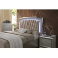 thumbnail image 4 of ACME Kaitlyn Twin Bed W/Led & Storage, Synthetic Leather & Champagne Finish, 4 of 4