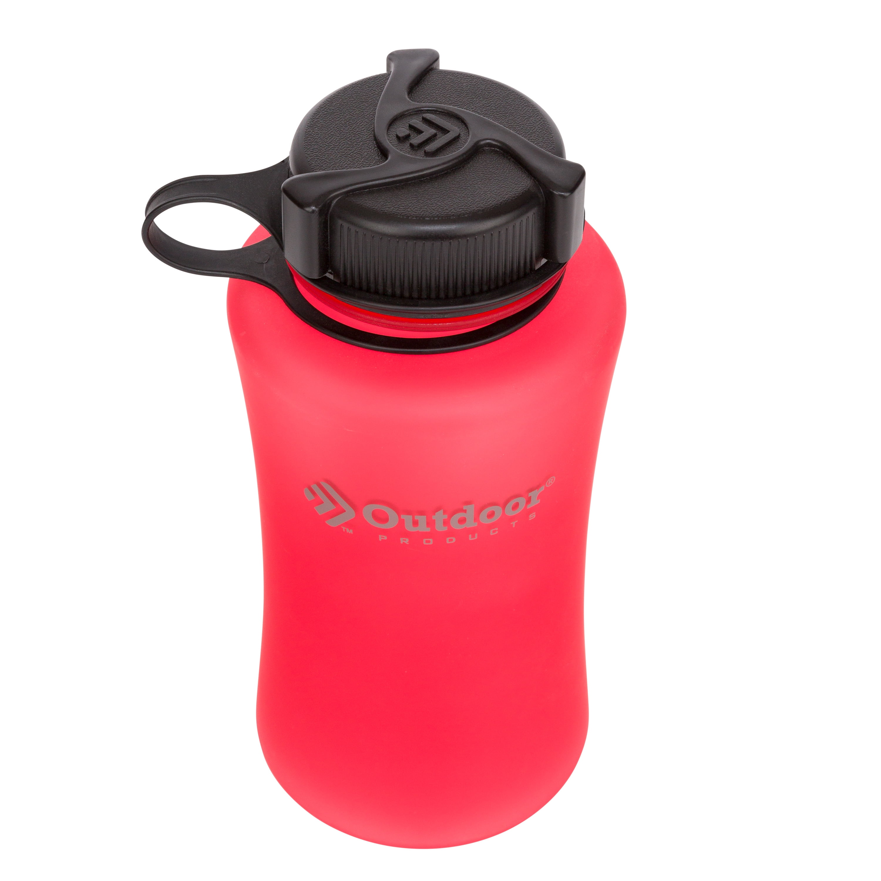 Outdoor Products Red Solid Print Wide Mouth 1L Camping Water Bottle with Sipper