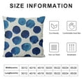 thumbnail image 5 of PRATYUS  Throw Pillow Covers Navy Blue Marble Dots Sea Texture Cushion Sofa Bedroom Car Decor Pillow Cases Home Decorative Square Pillowcases 22x22in, 5 of 5