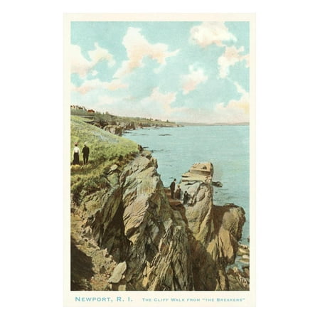 Cliff Walk, Newport, Rhode Island Print Wall Art