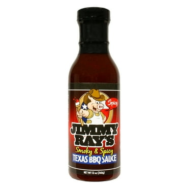 Jimmy Ray's Smoky & Spicy Texas Sweet Southern BBQ Sauce Gluten Free No MSG 12oz