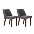thumbnail image 1 of Pemberly Row Chaise en Bois Gris de Style Mi-Siècle (Ensemble de 2), 1 of 9