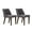 Grey, variant on Pemberly Row Space Savers Medium Brown Nido Chair - Blue (RTA)-Set of 2