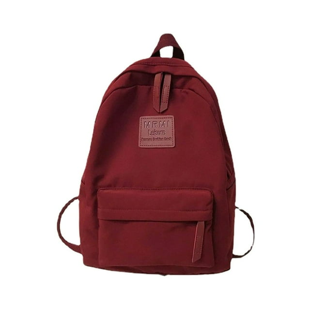 Women Book Bags Fashion Simple Laptop Backpacks Girl Student Backpack (Pink)