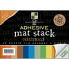 Die Cut With A View MS010007 Match Makers Adhesive Texture Neutrals Mat Stack 4. 5 X 6. 5 Inch