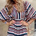 thumbnail image 4 of Vestido Mujer 2023 Maxi vestido con cuello en V y mangas abullonadas Vestido floral bohemio (Multicolor XXL) Ygjytge Multicolor T XXL para Mujer, 4 of 7