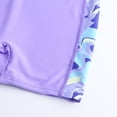 thumbnail image 2 of Shadoumai One Piece Swimsuit for Girls 6 Cutout Waist Tankini Quick Dry Solid Color Girl Bathing Suit Girls' Swimwear with Print Shorts Tween Adjustable Straps Padded, 2 of 8