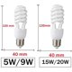 thumbnail image 4 of AC170-240V E27 5W/45W high power spiral tube energy saving lamp Fluorescent light bulb tube Spiral Fluorescent Light Bulb, 4 of 5