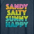 thumbnail image 3 of Instant Message - Sandy Salty Sunny Happy  - Women's Lightweight French Terry Long Sleeve Shirt, 3 of 6