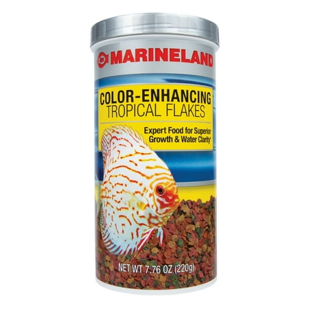 marineland color-enhancing Tropical Flakes 7.76 Ounces, Expert Fish Food formulation