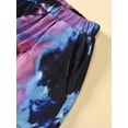 thumbnail image 6 of Emmababy Kids Girls Tie-Dye 2 Pieces Short Sets Short Sleeve Pullover Shorts with Pockets Summer Outfit Set, 6 of 6
