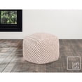thumbnail image 4 of Loft Lyfe Yousuf Cotton Yarn Pouf, Ivory, 4 of 6