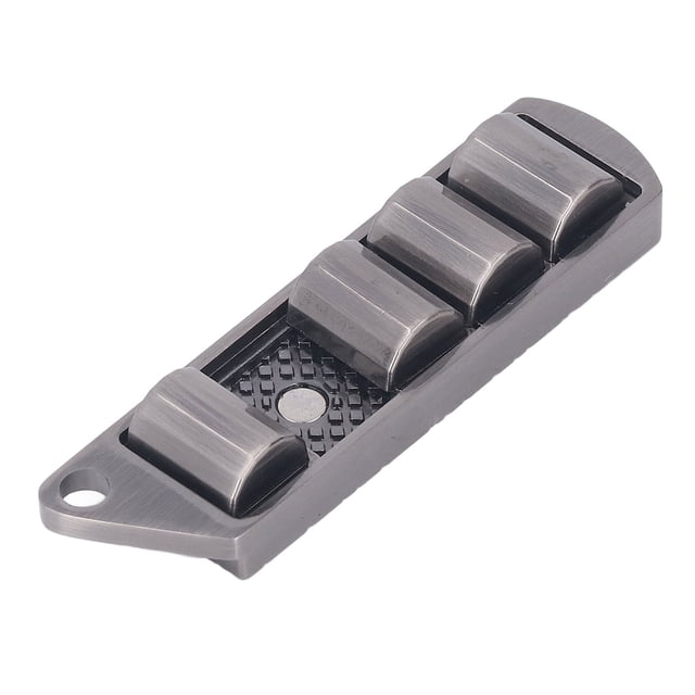Juguete deslizante magnético de metal con forma de vaina de guisante para adultos, para aliviar el estrés, el autismo y la ansiedad, juguete sensorial plateado