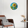 thumbnail image 3 of 10 Inch Wall Clock Battery Operated Silent Clock Decorative for Office, Kitchen, Outdoor, Living RoomEver Blooming Sunflower Lovely, 3 of 4