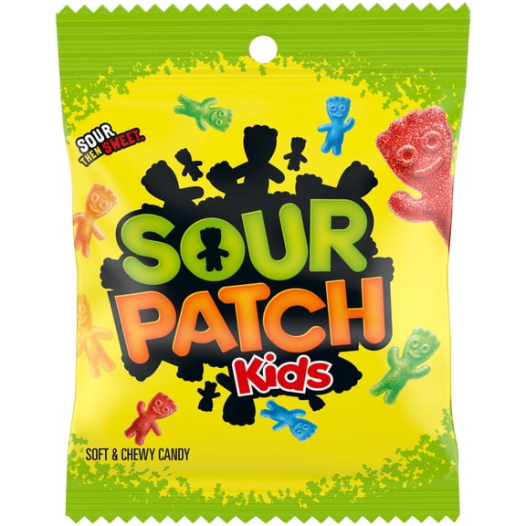 SOUR PATCH KIDS Soft & Chewy Gummy Candy, 3.6 oz