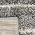 thumbnail image 6 of SAFAVIEH Venus Anuki Striped Shag Area Rug, 5'3" x 7'6", Grey/Ivory, 6 of 8