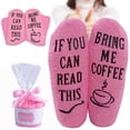thumbnail image 6 of Novelty Fuzzy Slogan Socks Cupcake Socks Crew Socks Gifts Pink, 6 of 8
