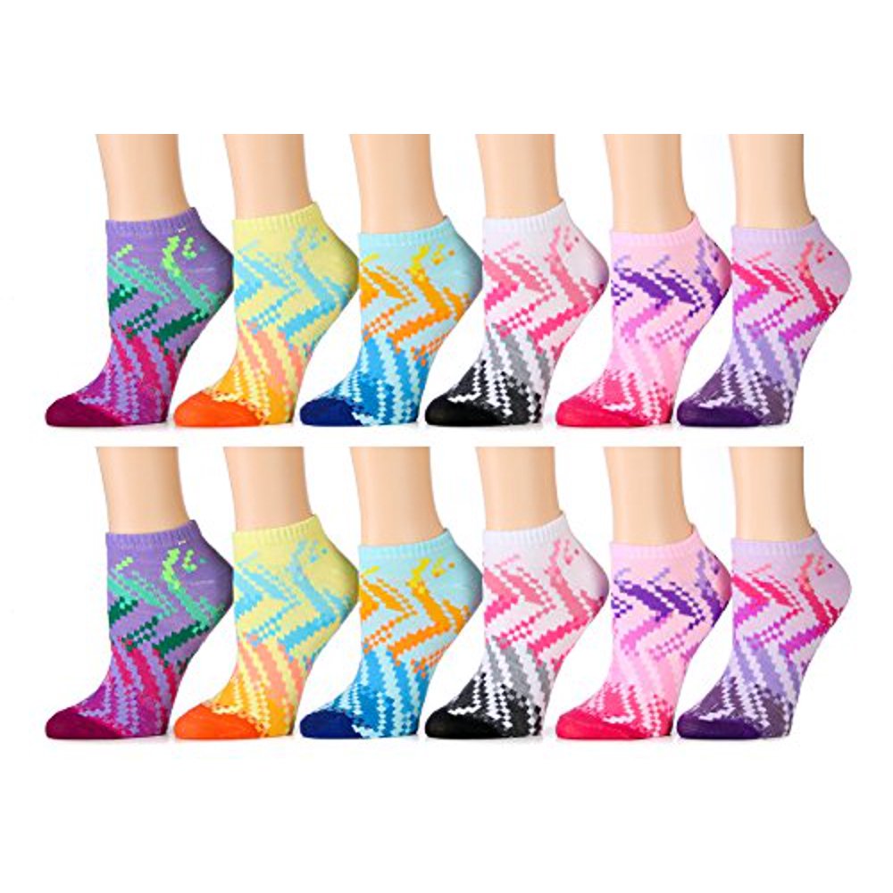 Wholesale Socks Deals 12 Pairs of WSD Womens Ankle Socks, Cotton No