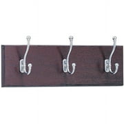Safco 3-Hook Wood Wall Rack