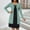 Green, variant on Women's Fake-Twi-Pieces Sweater Dress, Crewneck Loose Long Sleeve Fall Winter Knit Knee Lenght Dresses