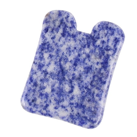 Gua Sha Facial Tool Nature Jade Stone Guasha Massage Tool Nature Jade Stone for Scraping Facial and SPA Acupuncture Therapy - Heart Shape Jade Trigger Point Treatment on Face (I) (N)