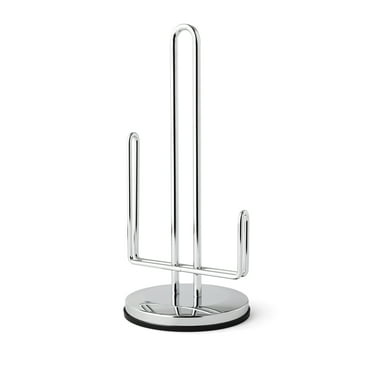Mainstays Paper Towel Holder with Non-Slip Base, Stainless Steel