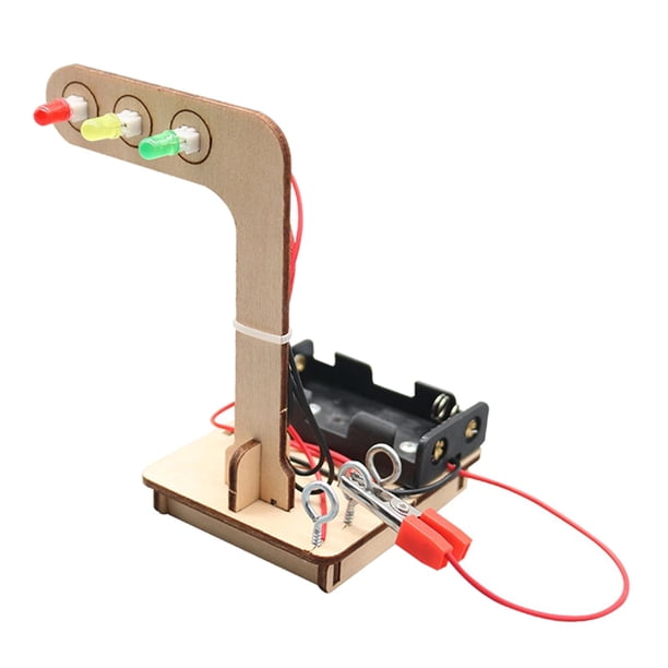 Juguete de para educar, juguete de montaje electrónico, luces de señal de luz de freno, juguete de aprendizaje educativo, aprendizaje de