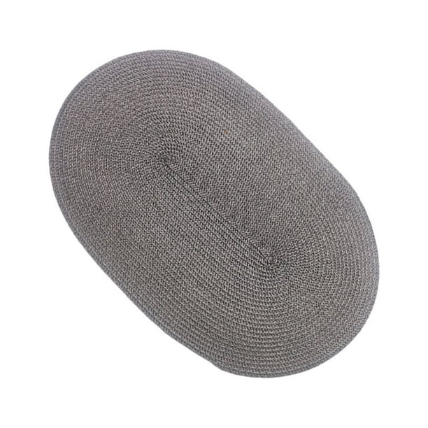 Juego de manteles individuales impermeables Naiovety color gris oscuro 10 set