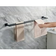 thumbnail image 5 of The Matte Black Double Bath Towel Bar 36-Inch Stainless Steel Hand Towel Rack for Bathroom Wall Mount, A02B90B, 5 of 5