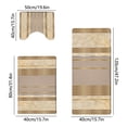 thumbnail image 3 of Tuvgenk 3 Piece Bathroom Rug Set Water Absorbing Non Slip Bath Mat Set Washable Bathroom Mats and Rugs for Shower(Gold,47x16,31x16,20x16 inch), 3 of 7