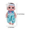 thumbnail image 4 of kkbbma Reborn Doll American Doll Big Deals - 6 In Reborn Doll American Doll Accompanying Interactive Comfort Toy Enamel Doll Doll Children's Soft Rubber Toy, 4 of 7