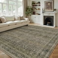 thumbnail image 6 of BERTHMEER 8'x10' Area Rugs for Living Room Vintage Taupe Rugs for Bedroom Office Machine Washable Large Farmhouse Dining Room Oriental Carpets Non Slip Traditional Distressed Rugs, 6 of 8