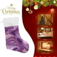 thumbnail image 4 of RMDQTR Christmas Stockings for Xmas Gifts - Large Size Festive Holiday Decor for Family Hints Of Pink Marble, 4 of 8
