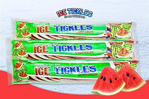 Ice Tickles Giant Freezer Ice Pop Bars, Original Flavors (Pack of 36 - 7oz pops)