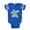 Royal Blue, variant on CafePress - Castle Birthday Princess 1S - Cute Infant Baby Football Bodysuit