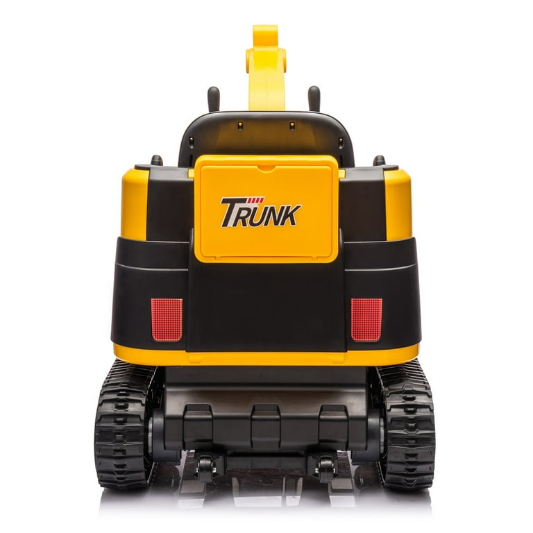 Joyldias 2 in 1 12V Kids Ride On Excavator Bulldozer, 360