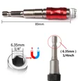 thumbnail image 5 of Barra de extensión de broca de 1/4 ", anillo magnético hexagonal, brocas de destornillador, herramientas manuales, soporte de cambio rápido, guía de accionamiento, punta de taladro de tornillo, 5 of 5