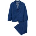thumbnail image 2 of Isaac Mizrahi Slim Fit Boy's 2Pc Check Suit, Navy, 8, 2 of 2