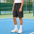 thumbnail image 6 of Gubotare Kids Athletic Shorts with Pockets, Quick Dry Breathable Shorts for Basketball, Soccer, Summer Outdoors 3T 4T (Black,3-4 Years), 6 of 6