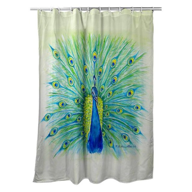 Betsy Drake SH758 Rideau de Douche 70 x 72 Po Peacock