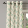 thumbnail image 2 of Ambesonne Stars Grommet Curtain, Bullseye Shapes Pattern, 50" x 72", Beige and Pale Green, 2 of 6