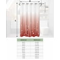 thumbnail image 7 of No Hook Shower Curtains, Retro Flower Small Shower Curtains with Snap in Liner, Geometric Stripes Gradient Tree Leaf Waterproof Washable Fabric Bathroom Shower Curtain Sets, 36" x 72", 7 of 7