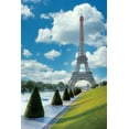 thumbnail image 2 of Blaustein, Alan 17x24 White Modern Wood Framed Museum Art Print Titled - Eiffel Tower View II, 2 of 4