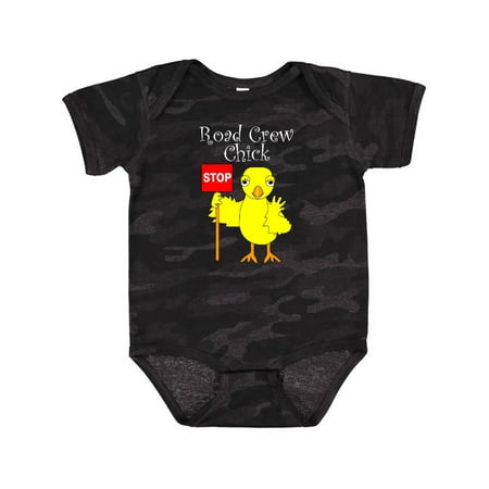 

Inktastic Road Crew Chick White Text Gift Baby Boy or Baby Girl Bodysuit