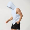 thumbnail image 2 of Yiaimeir Men's Sleeveless Hoodie Tank Top Lightweight Athletic Gym Workout Muscle Tank Tops With Hood For Fitness & Training,Size S-3XL, 2 of 4